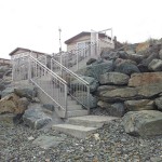 New stairs at beach