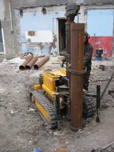 Figure 4 - Hammering of Pile